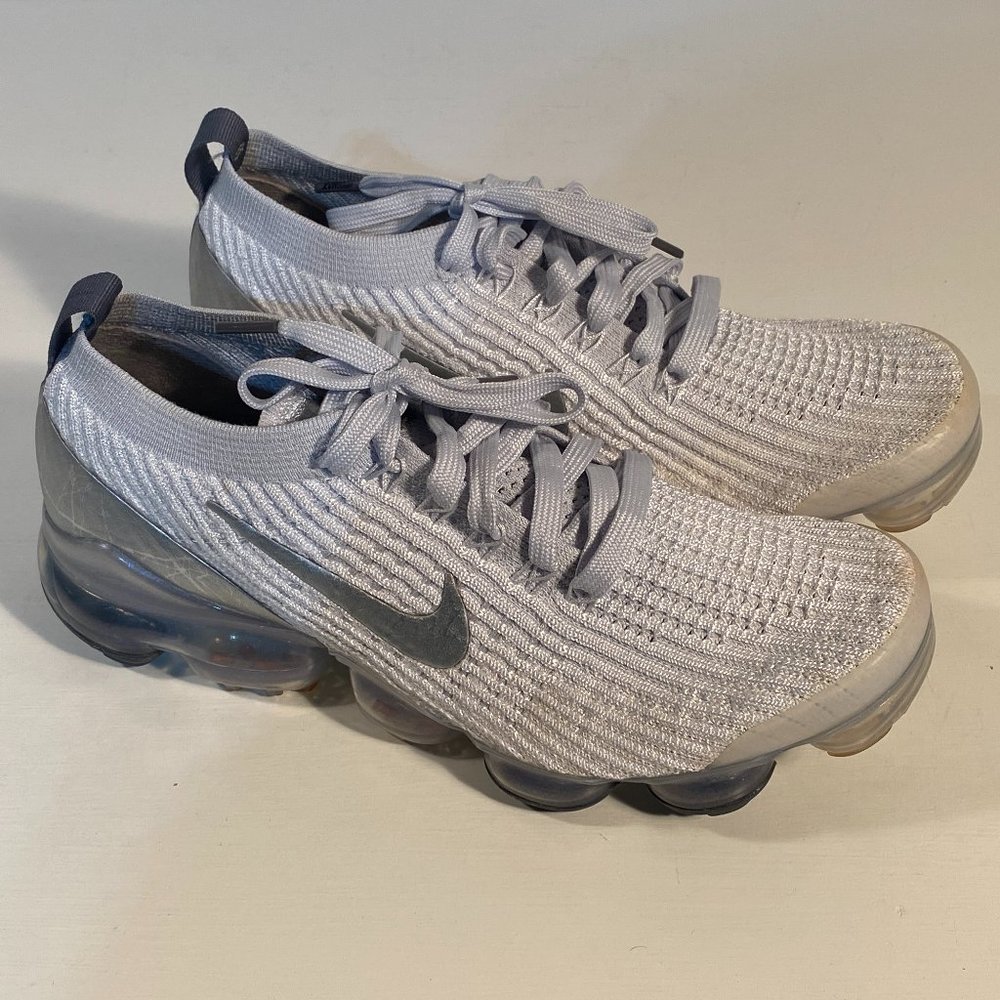 Nike Air Vapormax Flyknit 3 Silver (AJ6910-101) Shoes Women Size 8